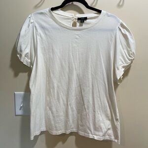 J. Crew Women's Cream Short Sleeve Top